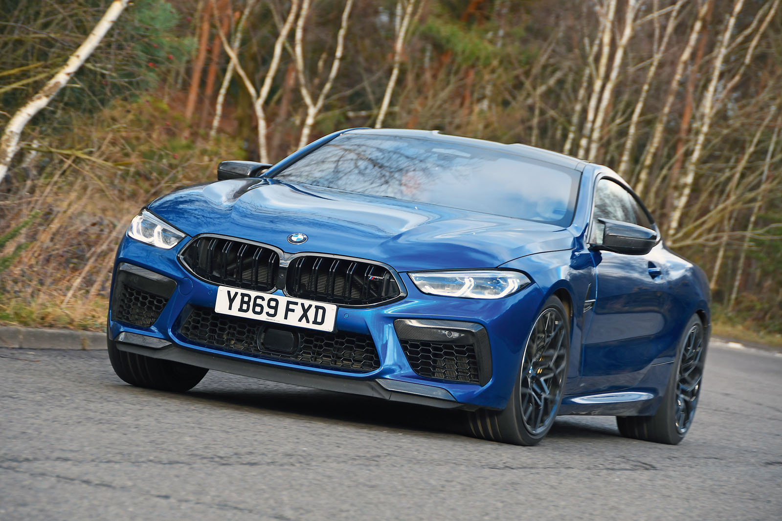 BMW M8 Competition coupe 2020 road test review - on the road front