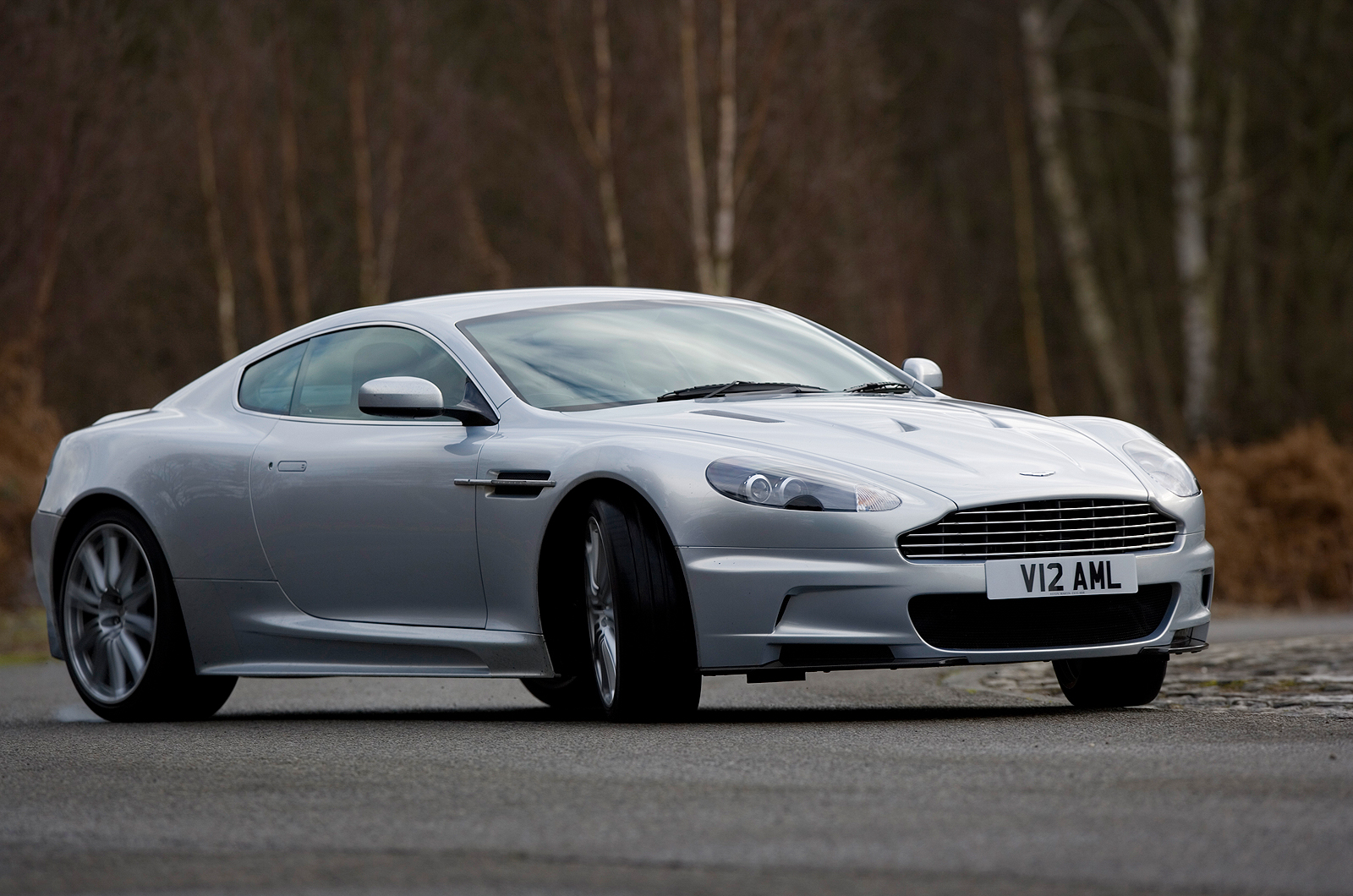 Aston Martin DBS drifting