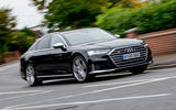 Audi S8 2020 UK first drive review - hero front