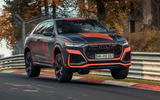 Audi RS Q8 2020 camo ride - hero jump