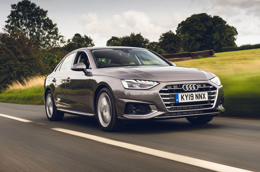 Audi A4 35 TFSI 2019 UK first drive review - tracking front