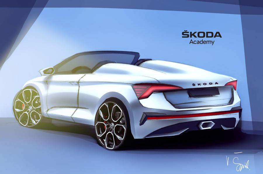 2020 Skoda Scala Spider render