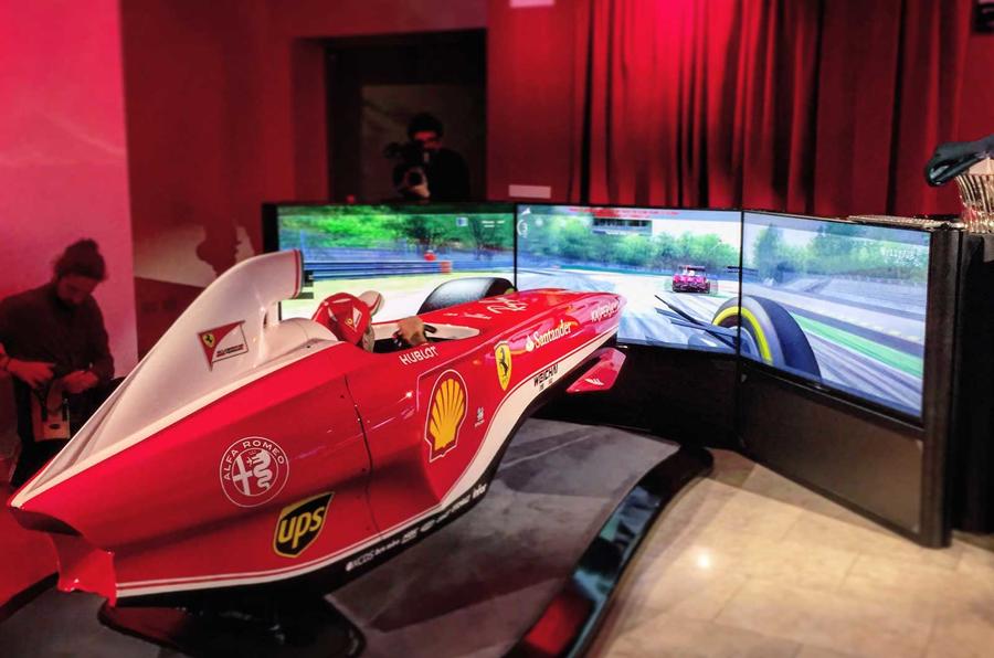 The F1 simulator at Ferrari World is surprisingly realistic