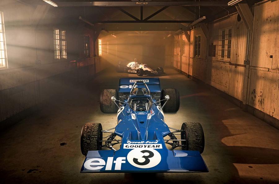 Tyrrell shed F1 car